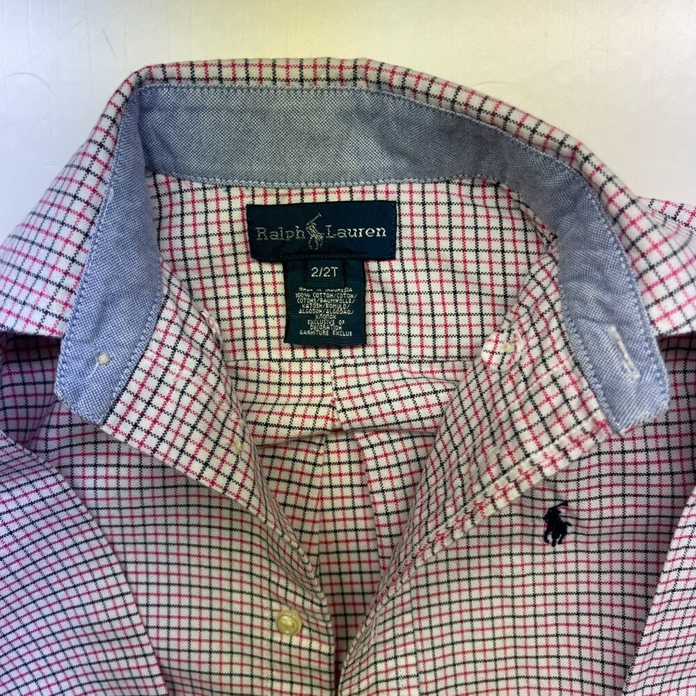 Polo Ralph Lauren Long Sleeve Button Up Dress Shirt Toddler Size 2T